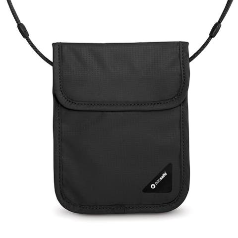 Coversafe X75 Anti-theft RFID Blocking Neck Pouch Neutral Grey