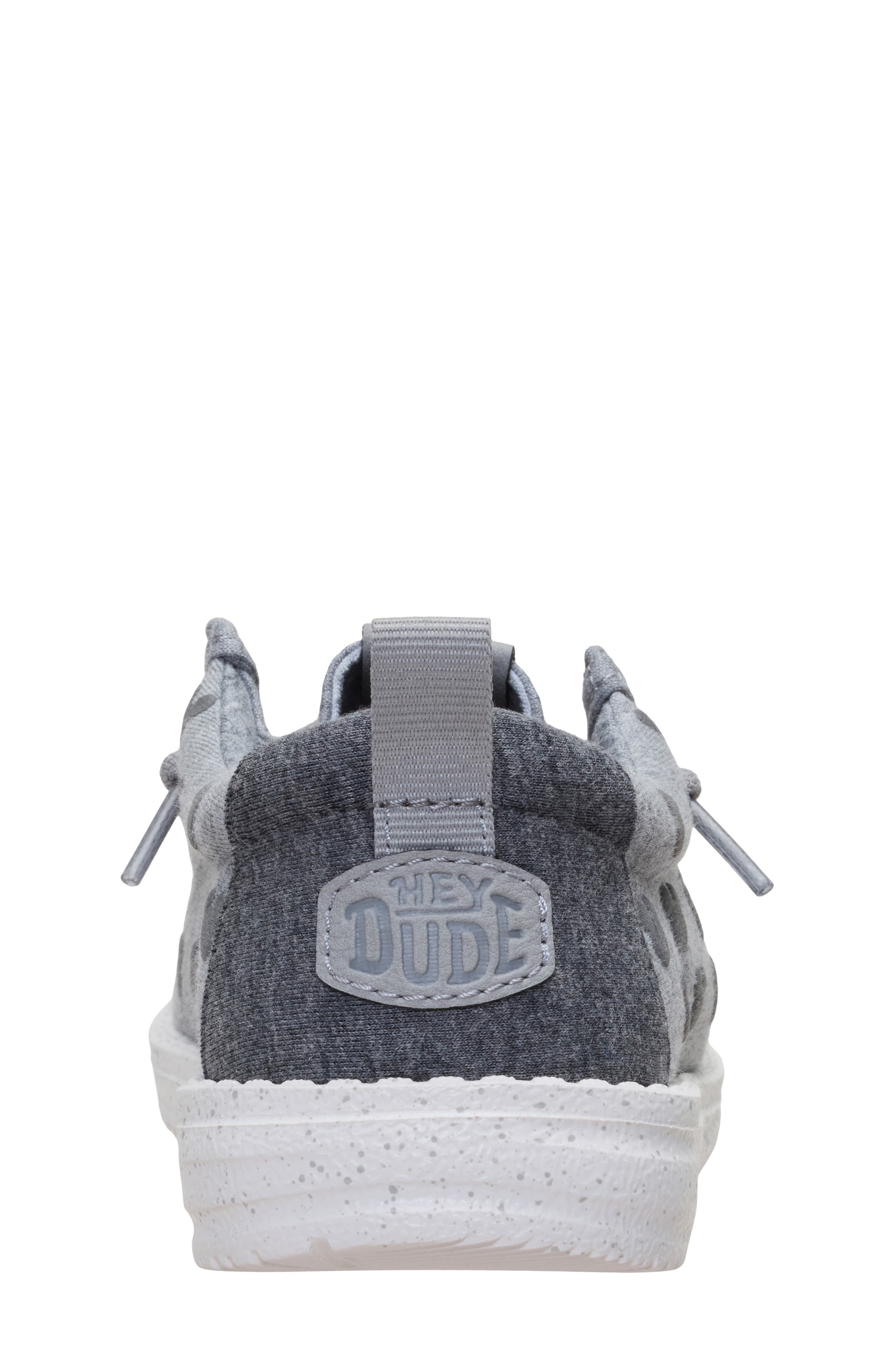 Kids' Wally Mickey Jersey Slip-On Sneaker, Alternate, color, GREY