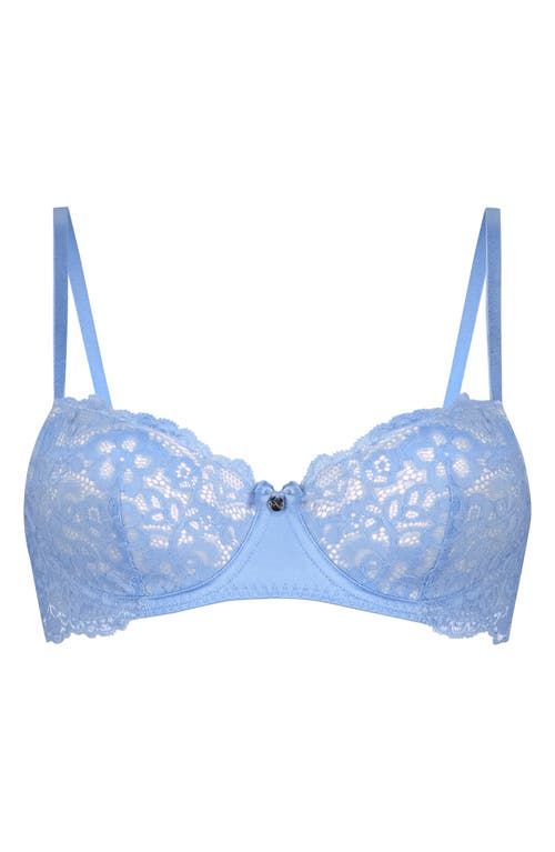 Hunkemoller Hunkemöller Marine Lace Underwire Bra In Bel Air Blue