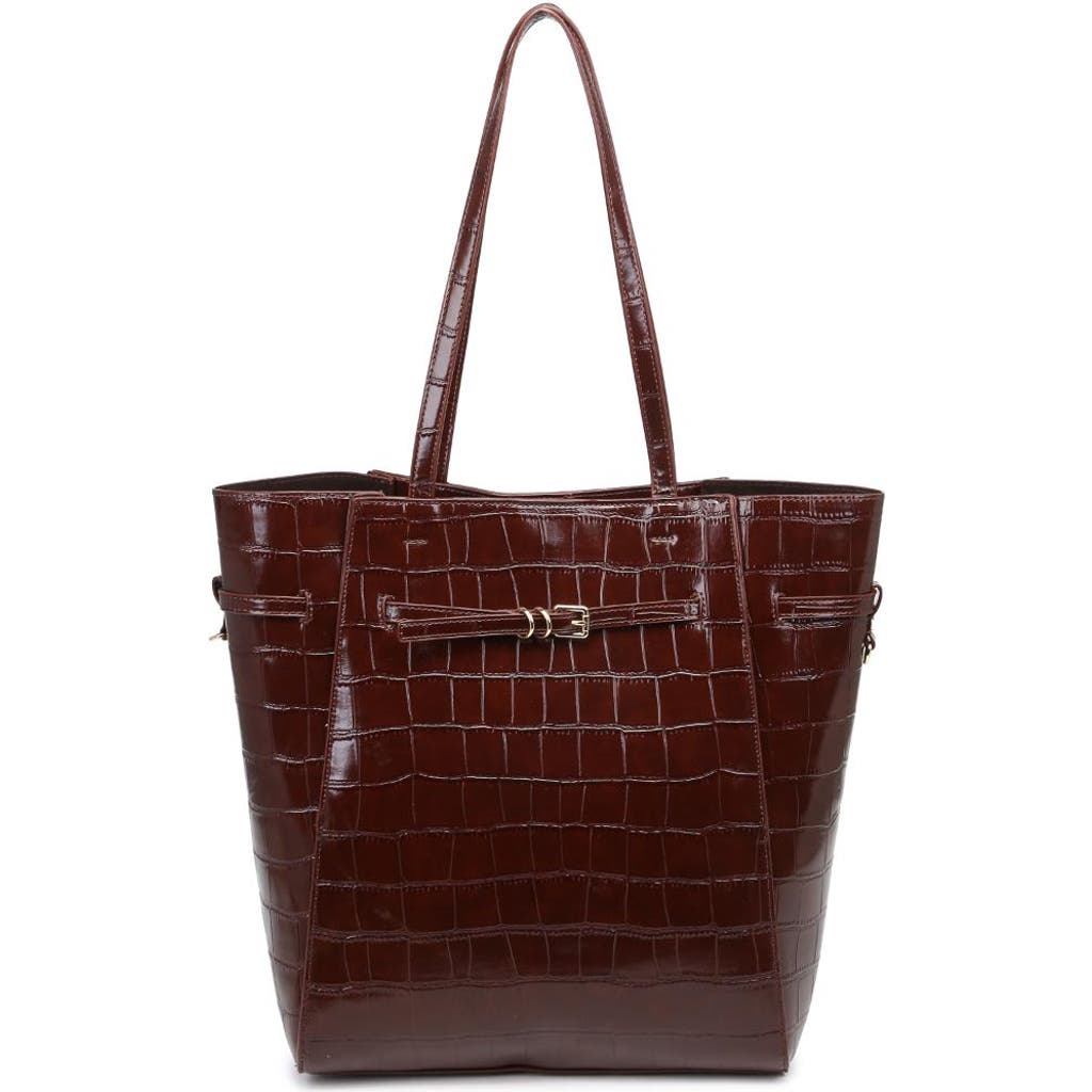 Moda Luxe Athena Bucket In Burgundy
