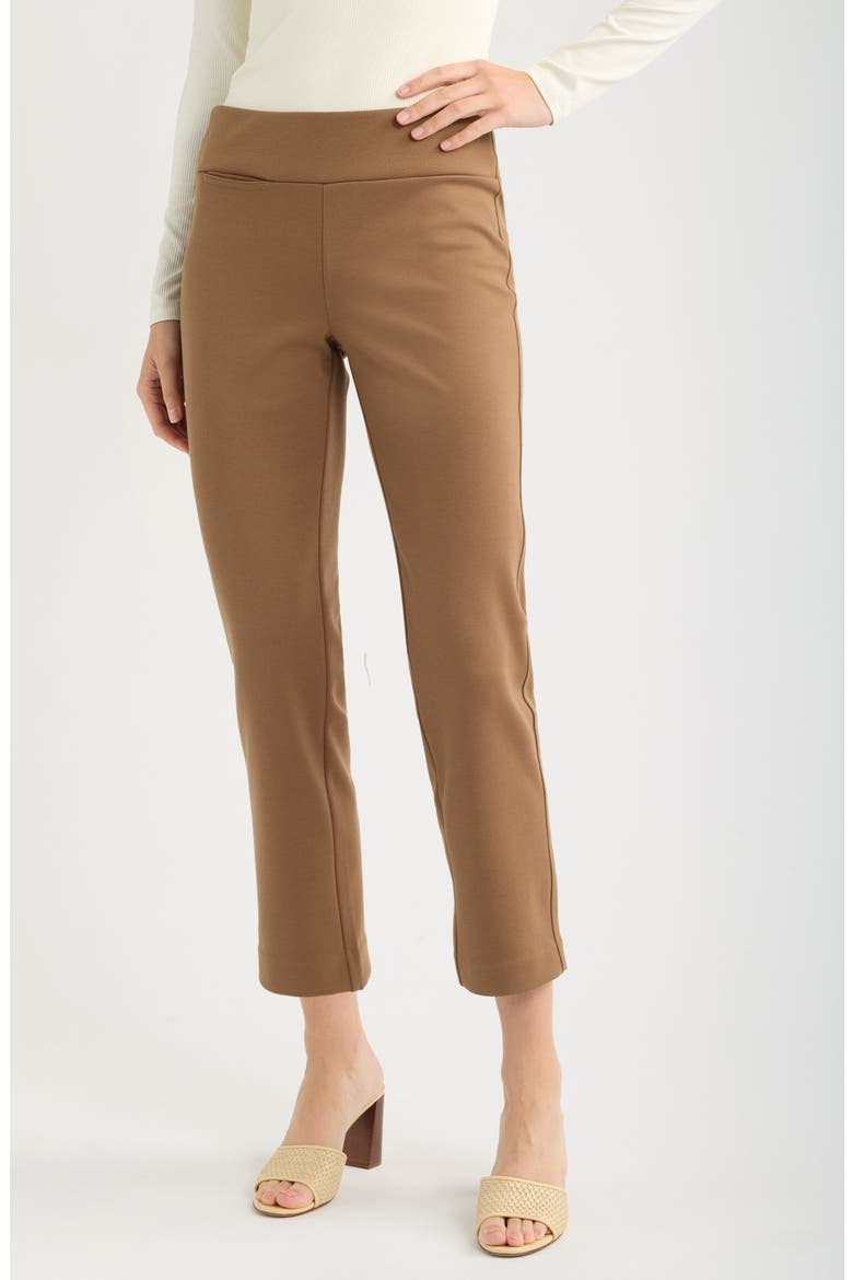 Copley Pull-On Straight Leg Ponte Pants, Main, color, OAK