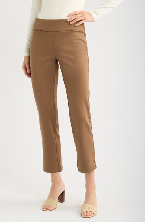 Copley Pull-On Straight Leg Ponte Pants