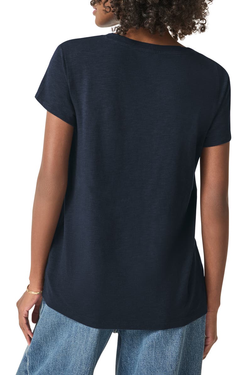Splendid Faye V-Neck Tee, Alternate, color, Navy