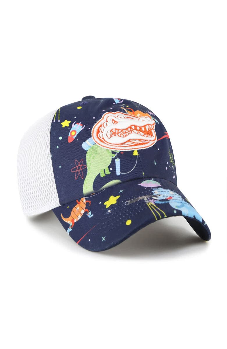 '47 Youth '47  Navy Florida Gators Space Dino Clean Up Adjustable Hat, Alternate, color, 