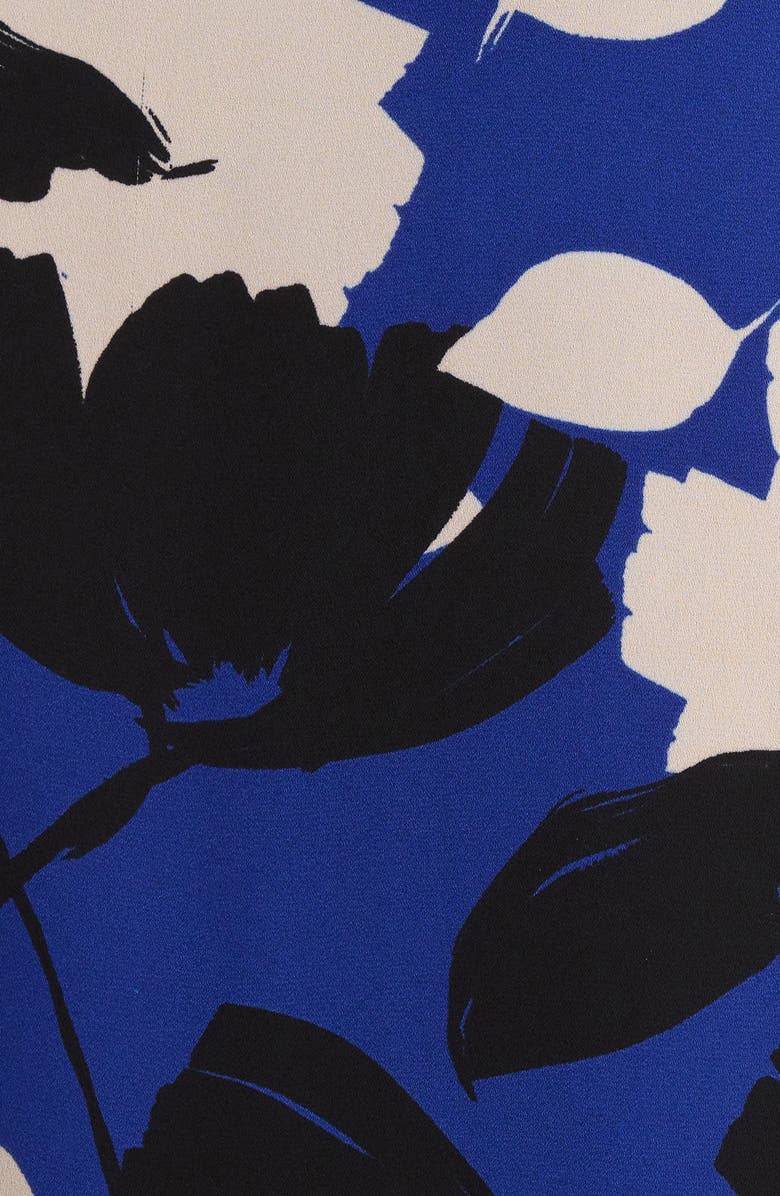 SUGARLIPS Anthem Floral Print Maxi Wrap Dress, Alternate, color, Blue-Black