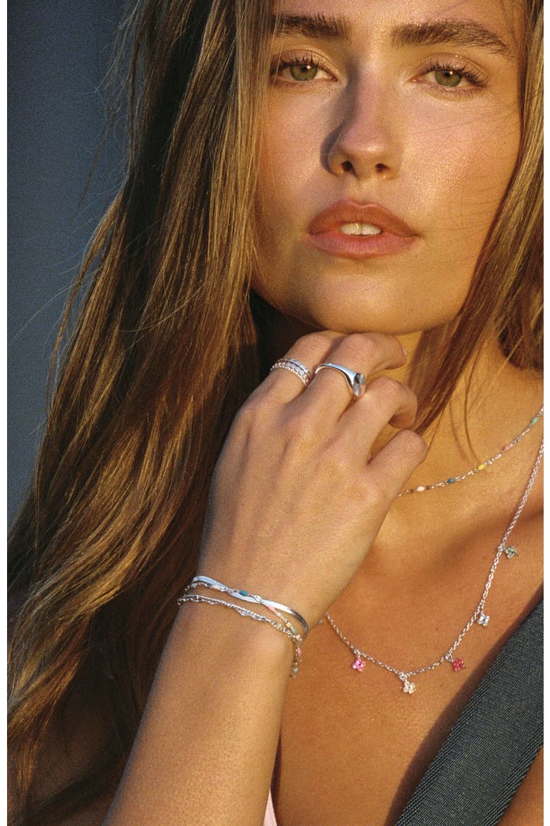 Daily Rings Set, Alternate, color, Silver