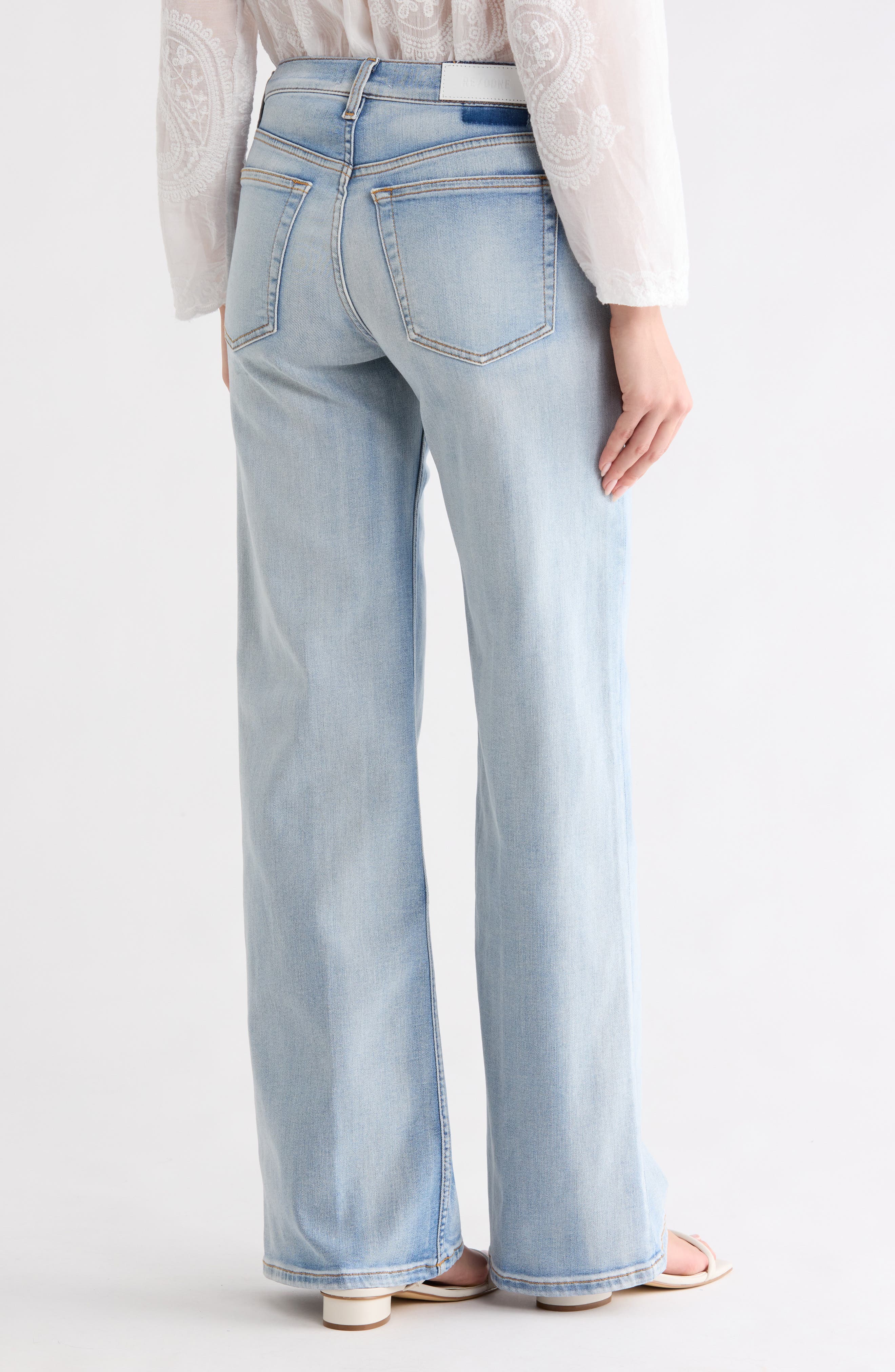 Comfort Stretch Mid Rise Wide Leg Jeans - image 2