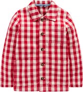 Mini Boden Kids' Gingham Canvas Chore Jacket