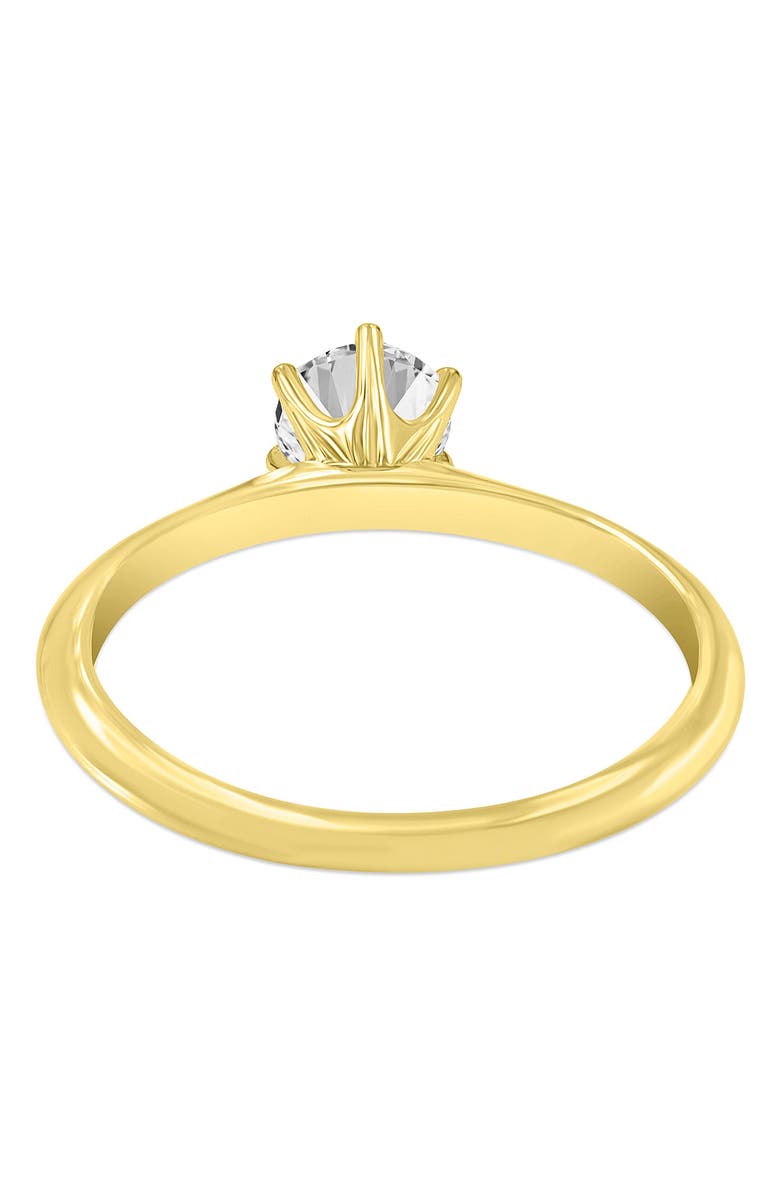 LuvMyJewelry Clara 14K Yellow Gold Round Shape Lab Grown Diamond Solitaire Engagement Ring - 0.75 ctw, Alternate, color, 14K Yellow Gold