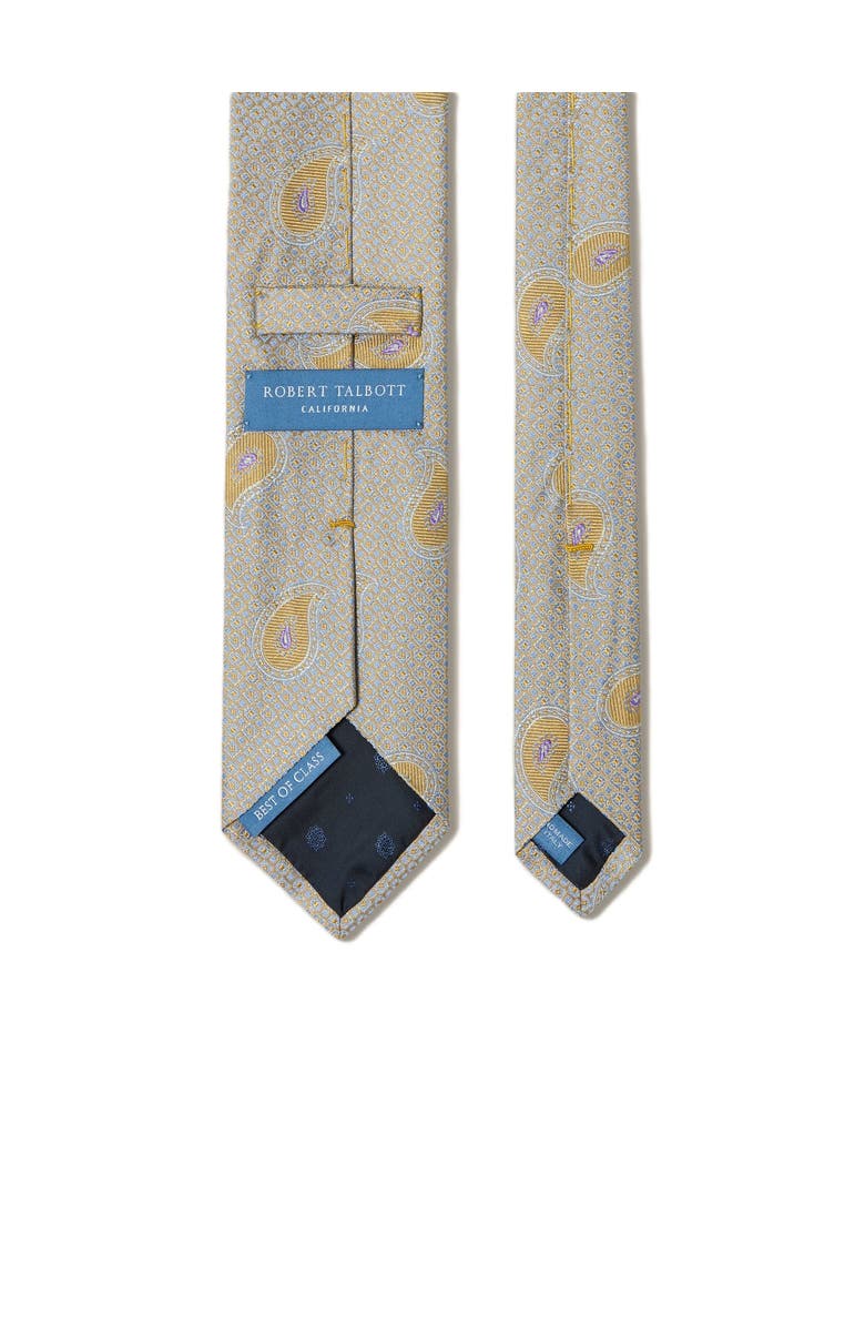 Robert Talbott Robert Pine Geo Jacquard Best of Class Necktie, Alternate, color, Gold