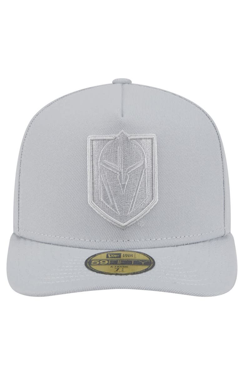 New Era Men's New Era Gray Vegas Golden Knights Color Pack A-Frame 59FIFTY Fitted Hat, Alternate, color, 