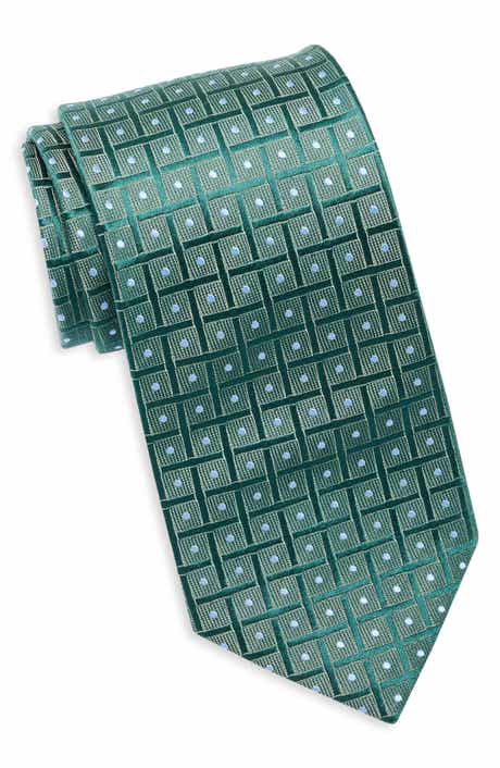 Duchamp Neat Geo Jacquard Silk Tie