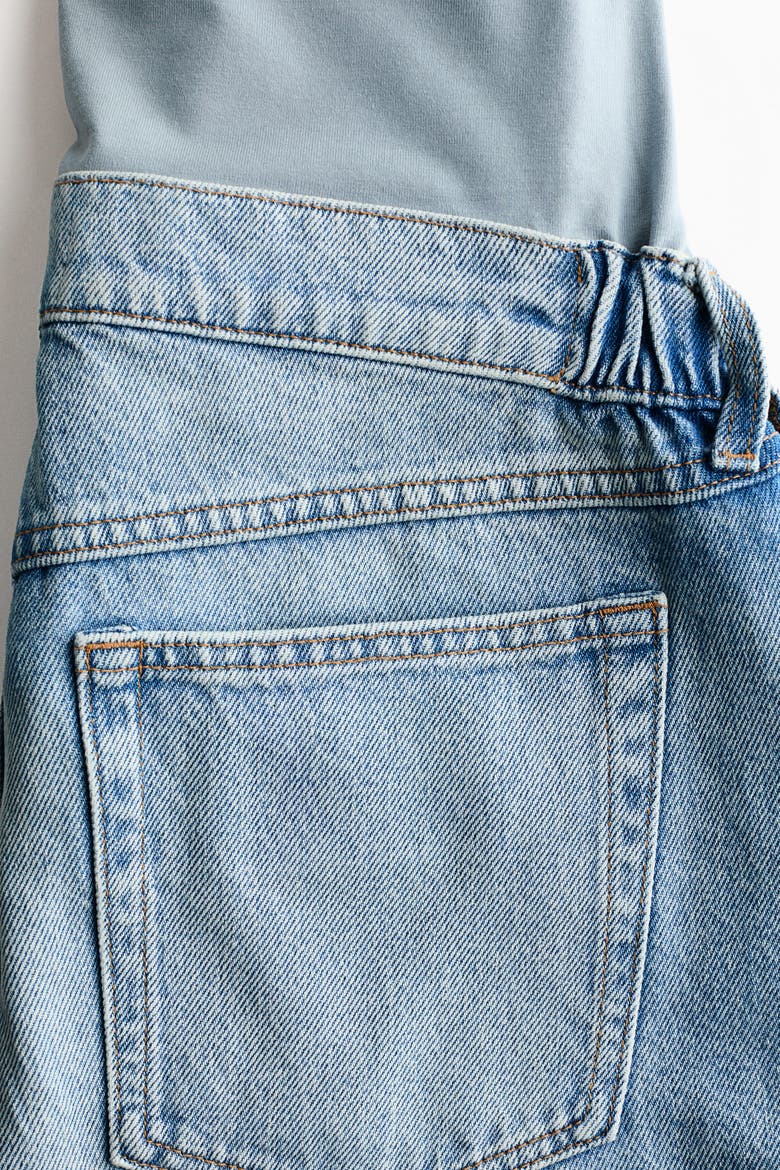 Mama Straight Ankle Jeans, Alternate, color, Light denim blue