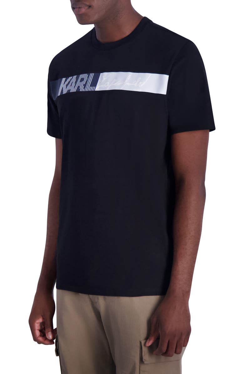 KARL LAGERFELD PARIS Logo Graphic T-Shirt, Alternate, color,