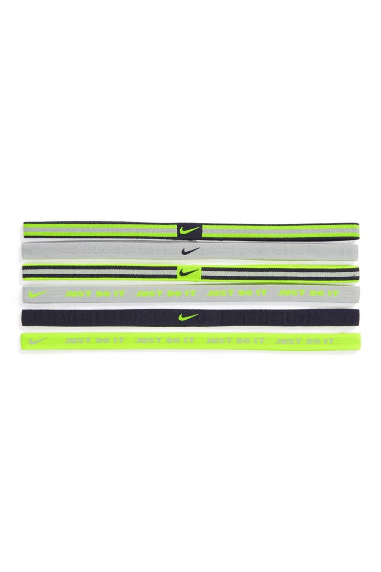 Wide Sport Headband, Main, color, VOLT/ OBSIDIAN/ BASE GREY