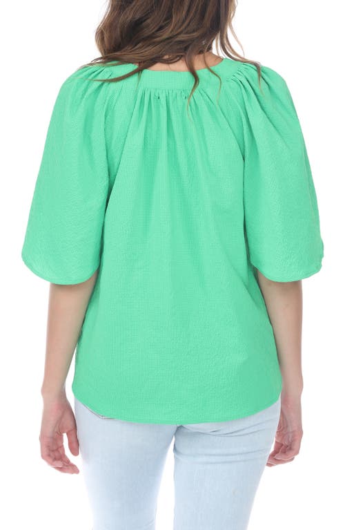 RAIN AND ROSE RAIN AND ROSE V-NECK FLUTTER SLEEVE TOP 