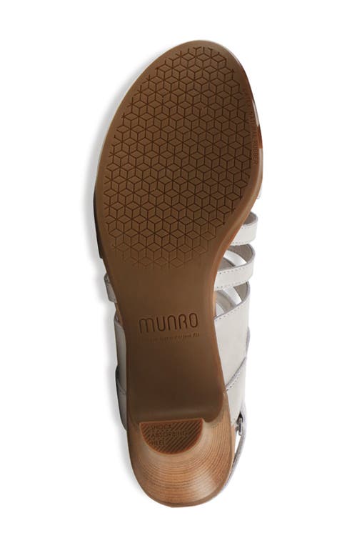 Munro Lanna Kitten Heel Slingback Sandal In Gray