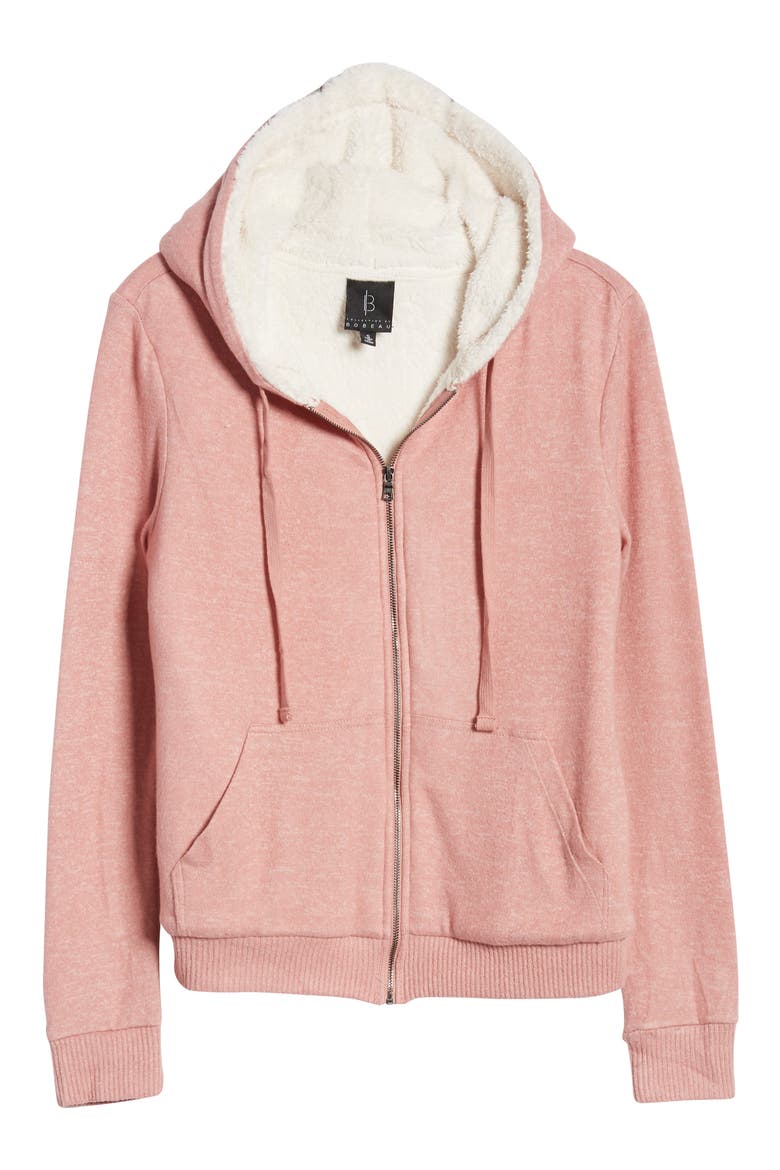 Hooded Jacket, Alternate, color, PEACH BEIGE/ SUGAR