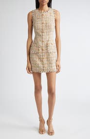 Cinq à Sept Adeline Metallic Bouclé Sheath Dress