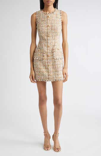 Adeline Metallic Bouclé Sheath Dress