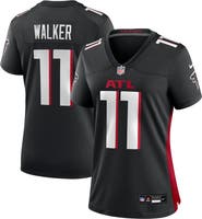 Nike Women's Nike Jalon Walker  Black Atlanta Falcons Team Game Jersey