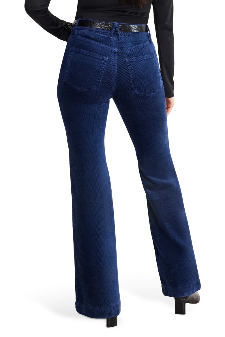 Good Legs Patch Pocket Flare Corduroy Pants, Alternate, color, MIDNIGHT002