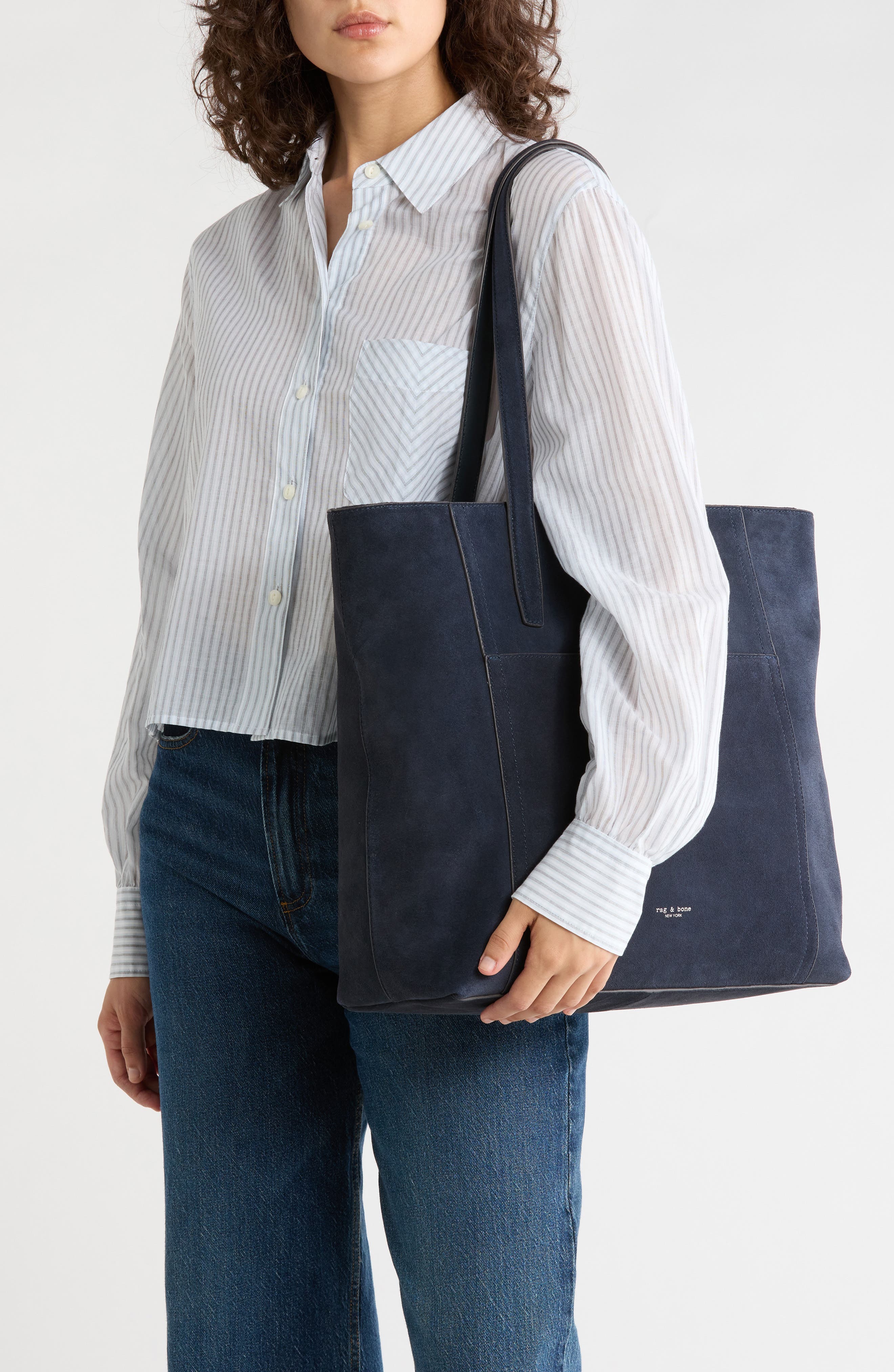 Mott Suede Tote, Alternate, color, NAV