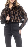 GORSKI Reversible G Printed Genuine Shearling Bolero