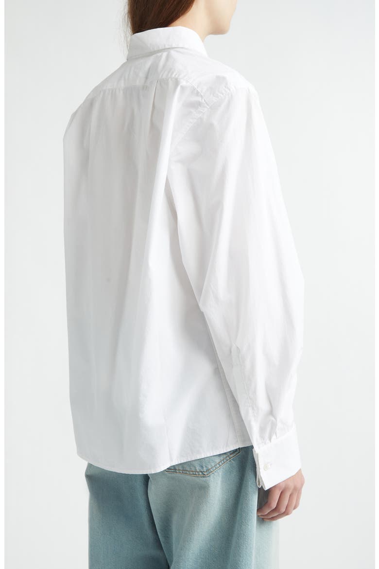 Jeff's Cotton Poplin Button-Up Shirt, Alternate, color, SOLID WHITE