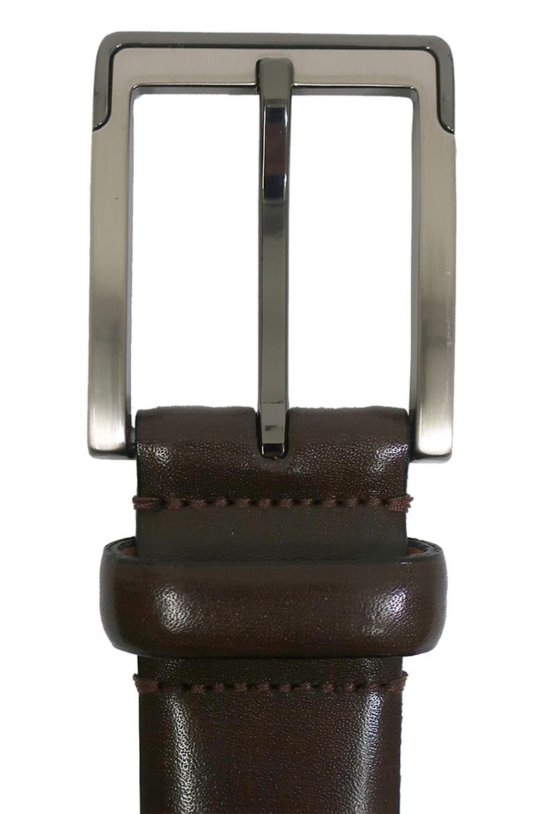 Leather Belt, Alternate, color, BROWN