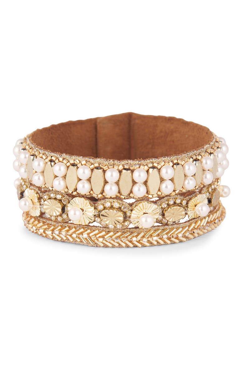 Ascancia Cuff Bracelet, Main, color, GOLD