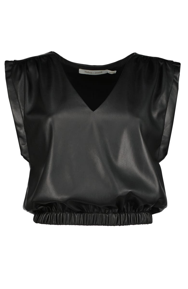 Bishop + Young Simone Leather Top, Alternate, color, Latte