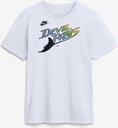 Nike Men's Nike White Tampa Bay Rays Cooperstown Collection Wordmark T-Shirt