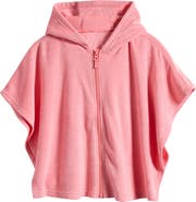 OTTER AVENUE Kids' Cotton Blend Hooded Towel Poncho