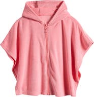 OTTER AVENUE Kids' Cotton Blend Hooded Towel Poncho