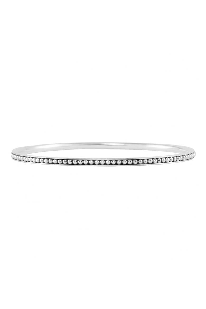 Caviar Bangle, Main, color, STERLING SILVER