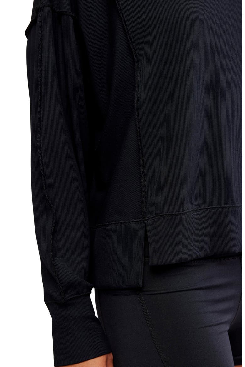 FP Movement All My Love Long Sleeve Rib T-Shirt, Alternate, color, BLACK
