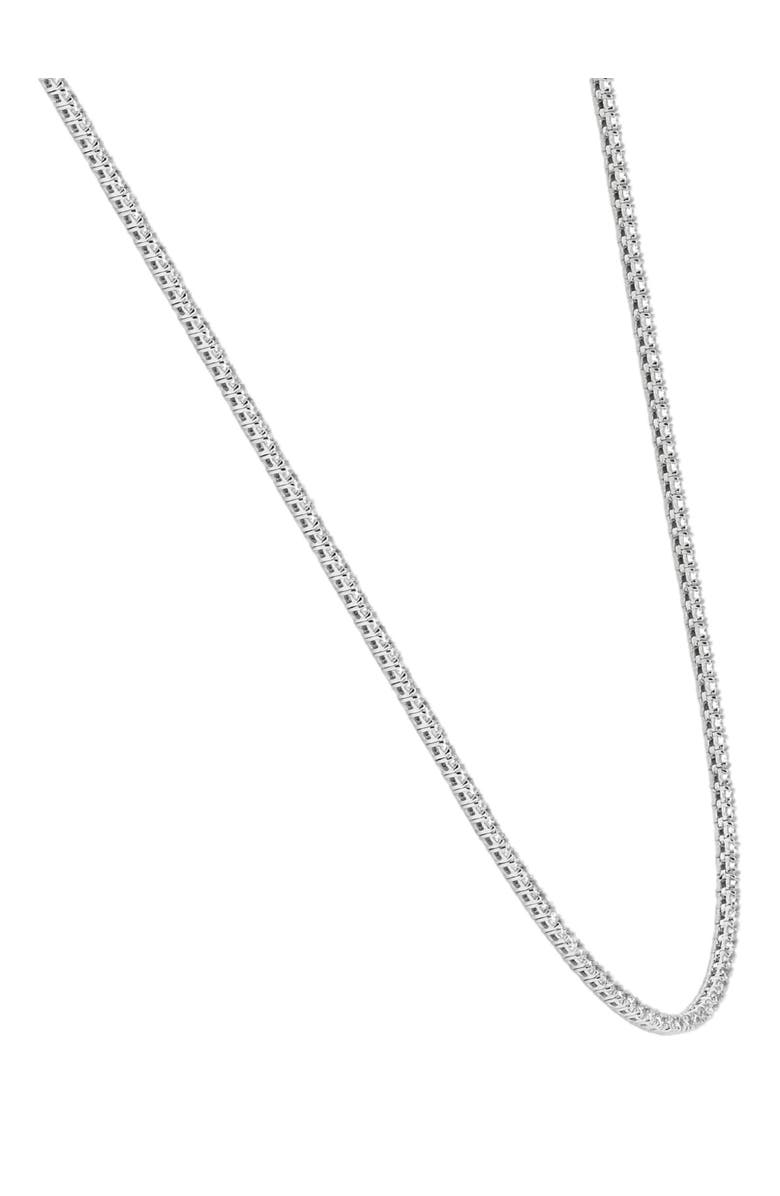 Bliss Diamond Certified 5Ct 18" Diamond Tennis Necklace 14k Gold Lab Grown, Alternate, color, 14K White Gold