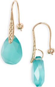 Nordstrom Teardrop Semiprecious Stone Drop Earrings