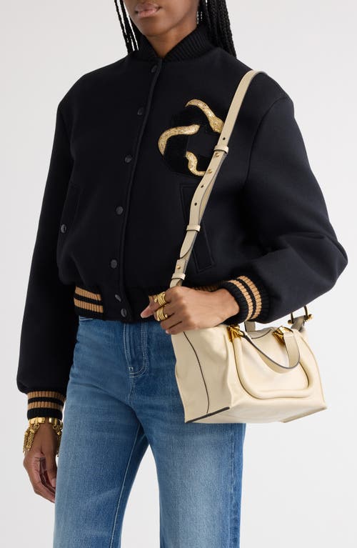 Chloé Chloe Women Ivory Leather Paraty 24 Handbag In Sweet Beige