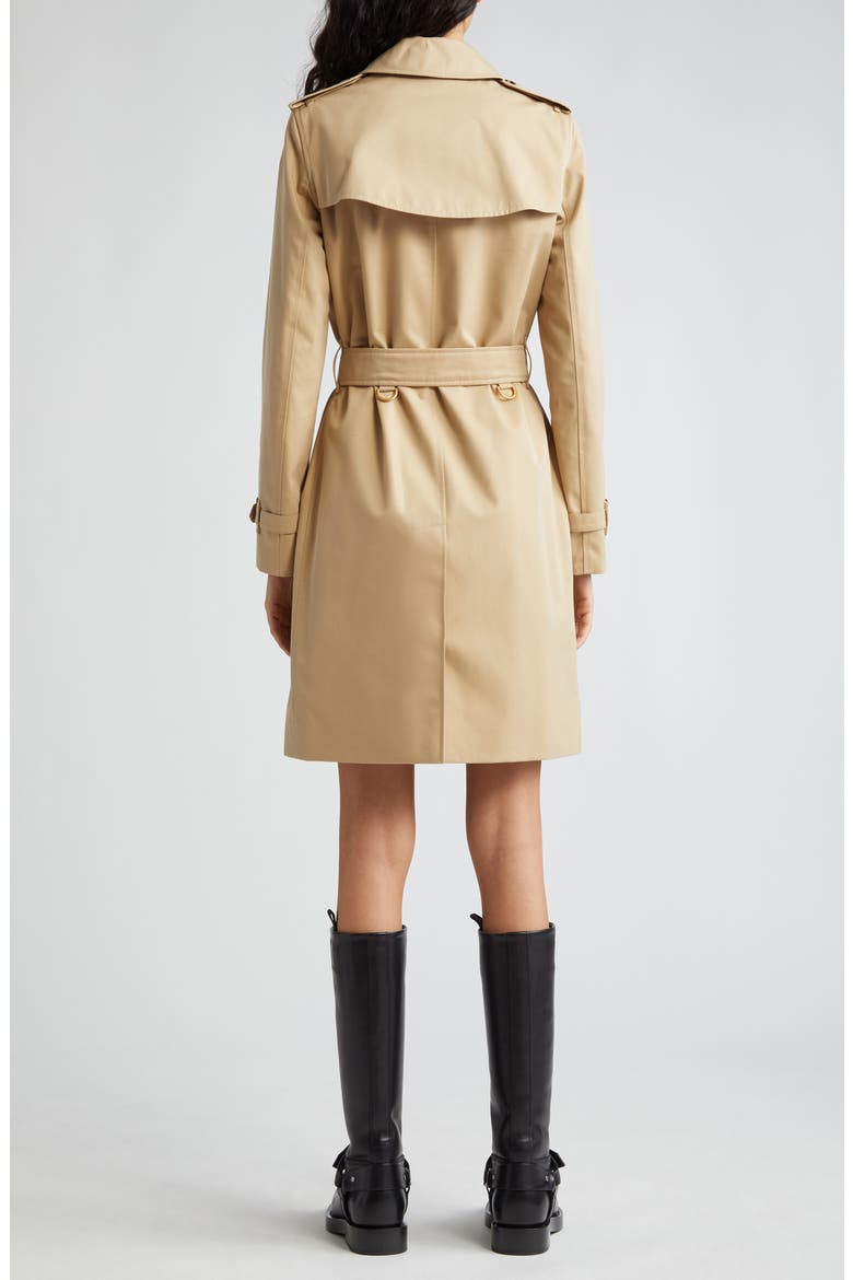 Kensington Water Resistant Gabardine Trench Coat, Alternate, color, HONEY