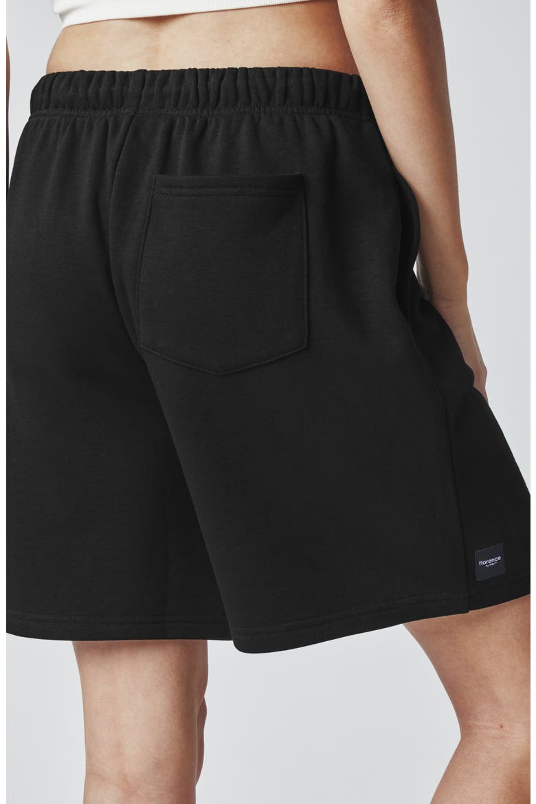 Cozy Crush Boyfriend Shorts, Alternate, color, BLACK
