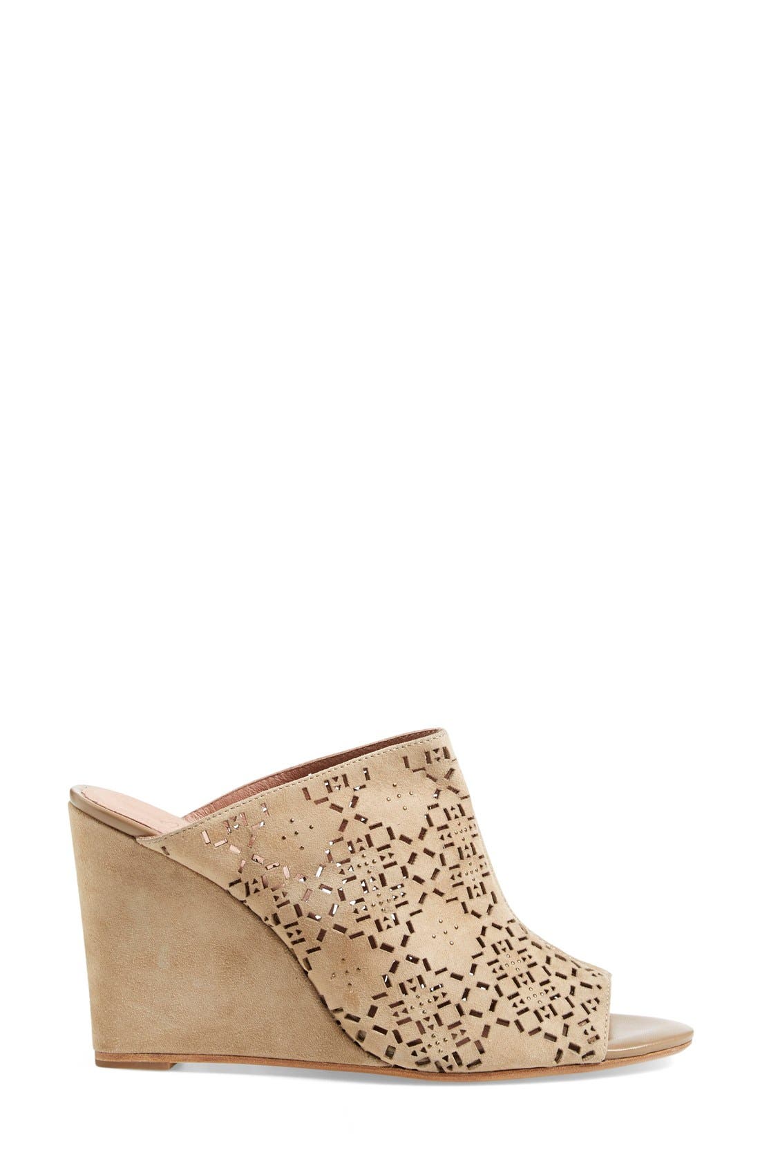'Anita' Wedge Sandal, Alternate, color, CEMENT
