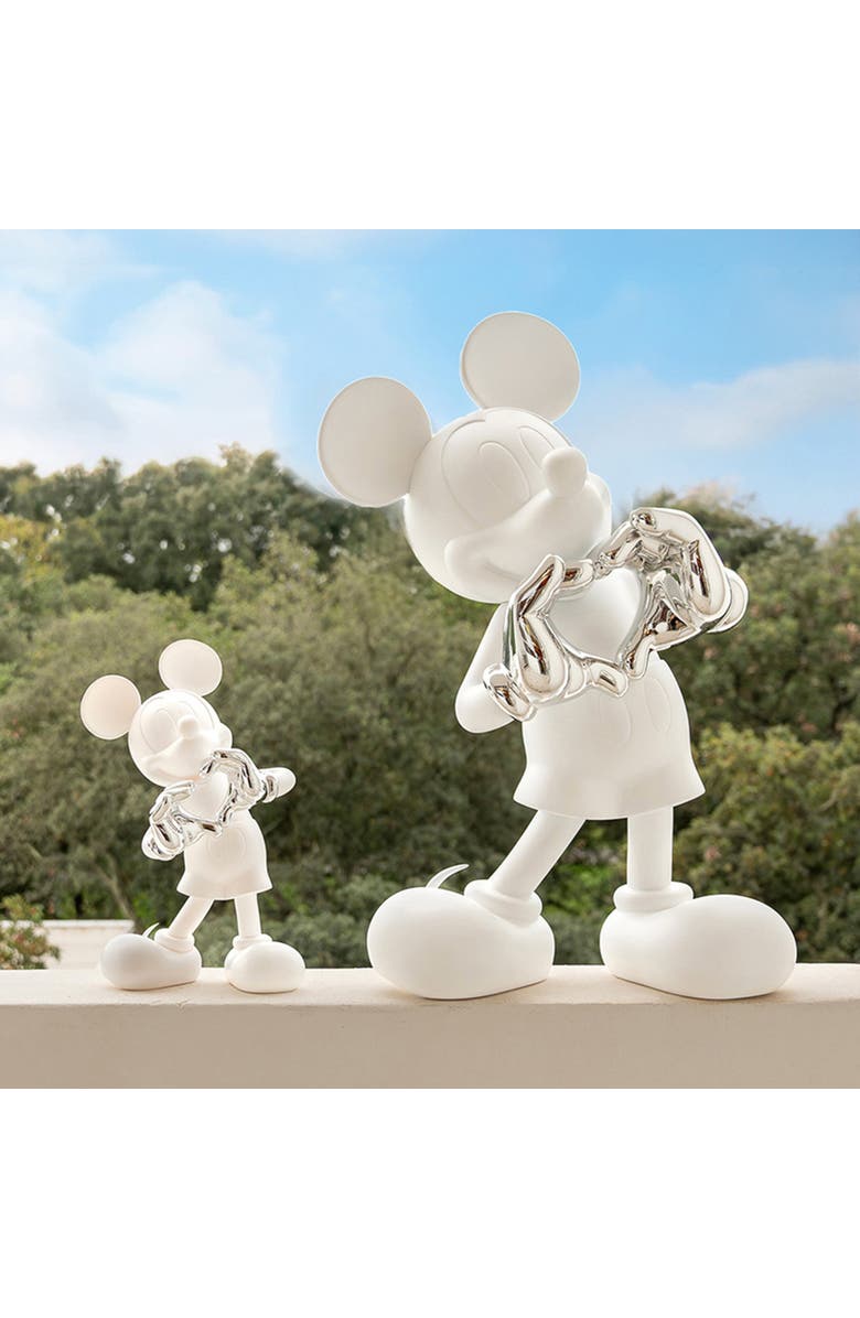 Leblon Delienne Mickey Mouse With Love Figurine, Alternate, color, Silver / White