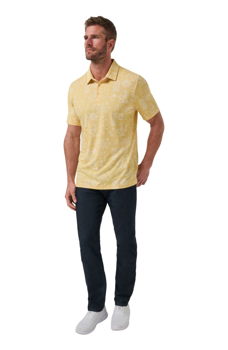 TravisMathew Inbound Plane Cotton Blend Polo, Alternate, color, Rattan