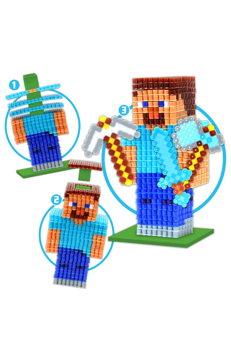 MINECRAFT 3 In 1 Activity Set, Minecraft Craft Kit, 3 DIY Creations, Kids 6+, Alternate, color, Multicolored