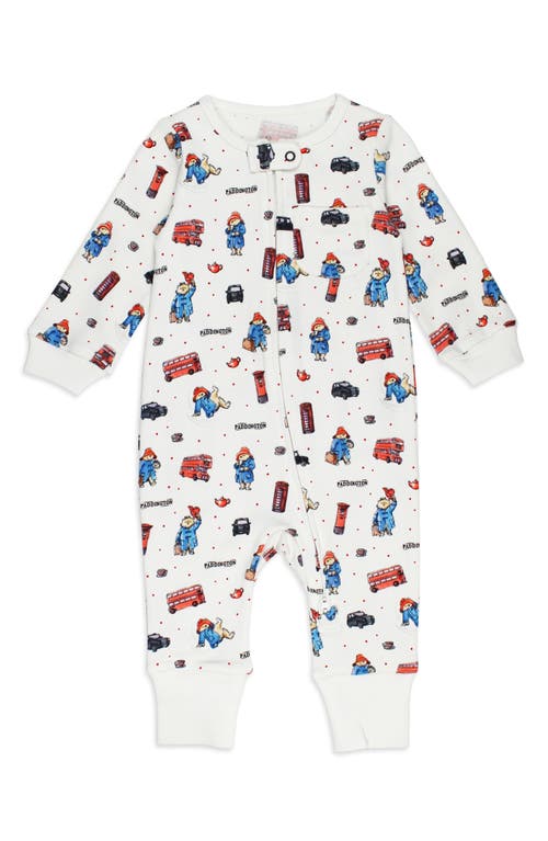 L'ovedbaby London Paddington Organic Cotton Zip Romper In London Paddington