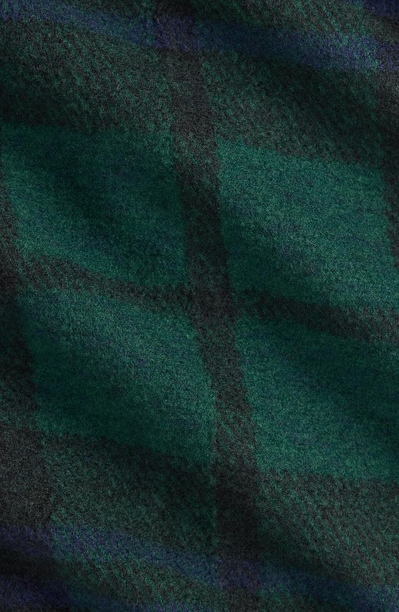 Polo Ralph Lauren Flannel Button-Up Overshirt, Alternate, color, Blackwatch Plaid