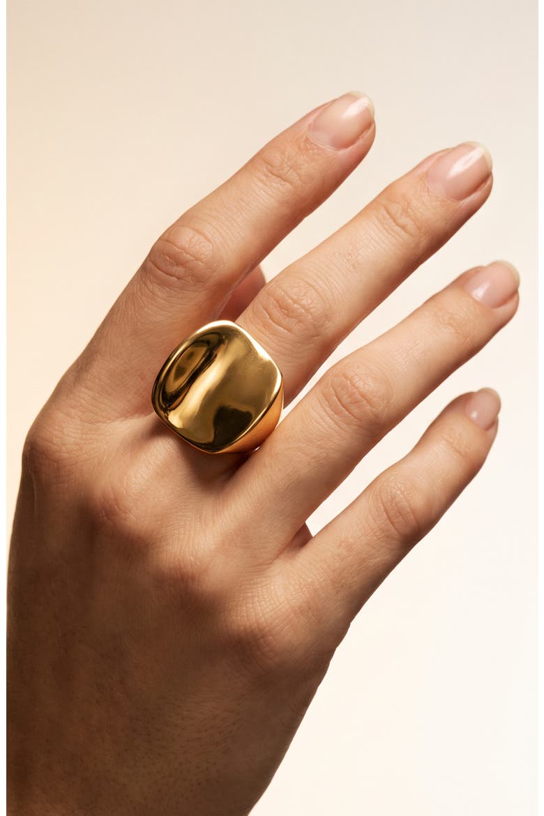Concave Statement Ring, Alternate, color, GOLD