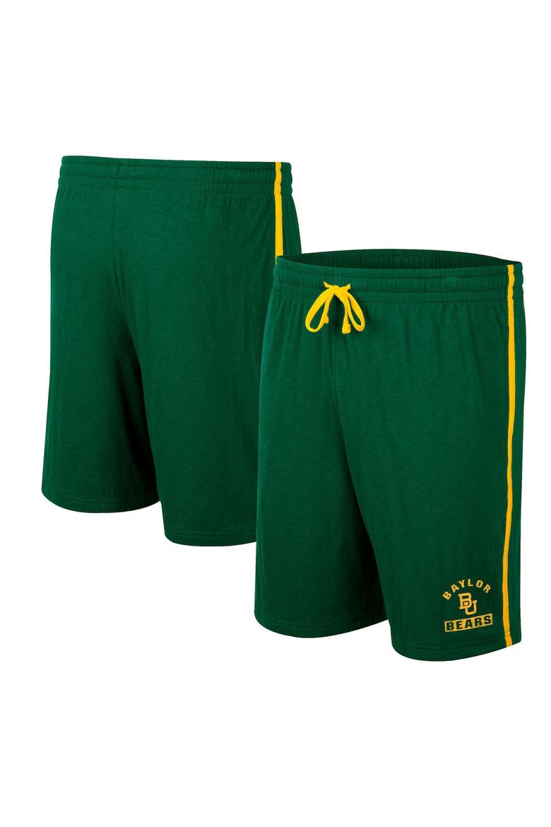 Men's Colosseum Green Baylor Bears Thunder Slub Shorts, Main, color, Green
